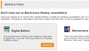 Newsletter promo