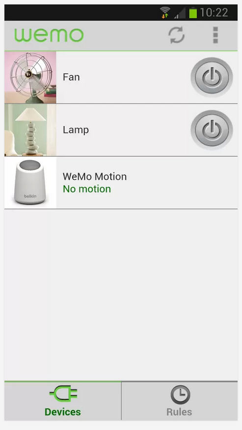 WeMo app