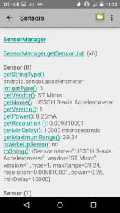 Device Descriptor - accessing the sensor manager Device Descriptor - accessing the sensor manager