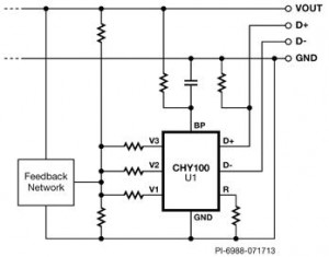 Charger Physical Interface IC for Quick Charge 2.0 - Typical Application Schematic