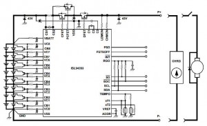Intersil has announced a battery pack monitor/protector for 3-8 cell Li-ion cells - ISL94203