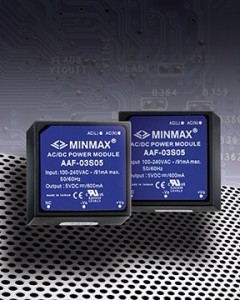 Minimax 3W switching AC-DC power supplies