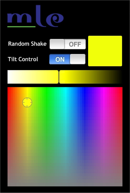 Using iPhone app to dim the LED lights