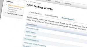 ARM training courses