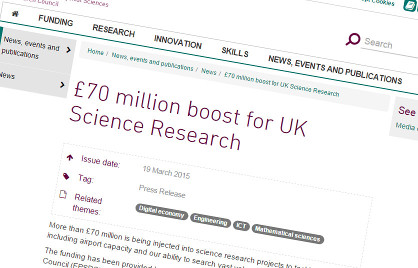 £70m for UK science and technology