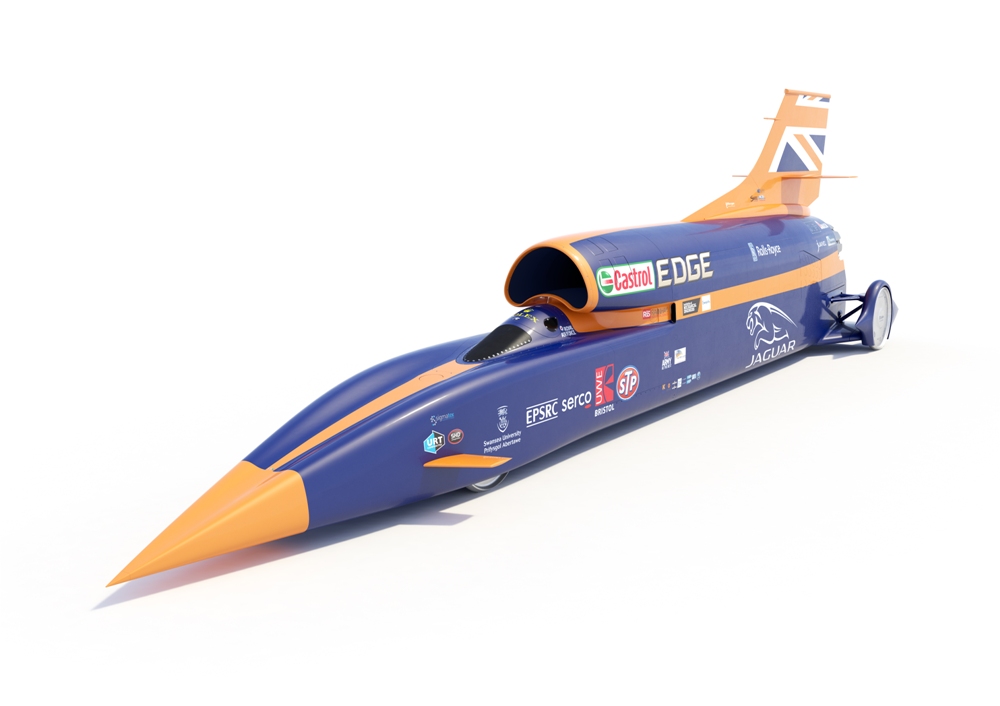 Bloodhound SSC To Run This Year In Cornwall   BLOODHOUND SSC Front34TopDown Jan2015 