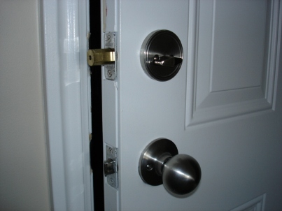 door knob strike plate