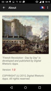 Goodbye to that app (French Revolution Day By Day)