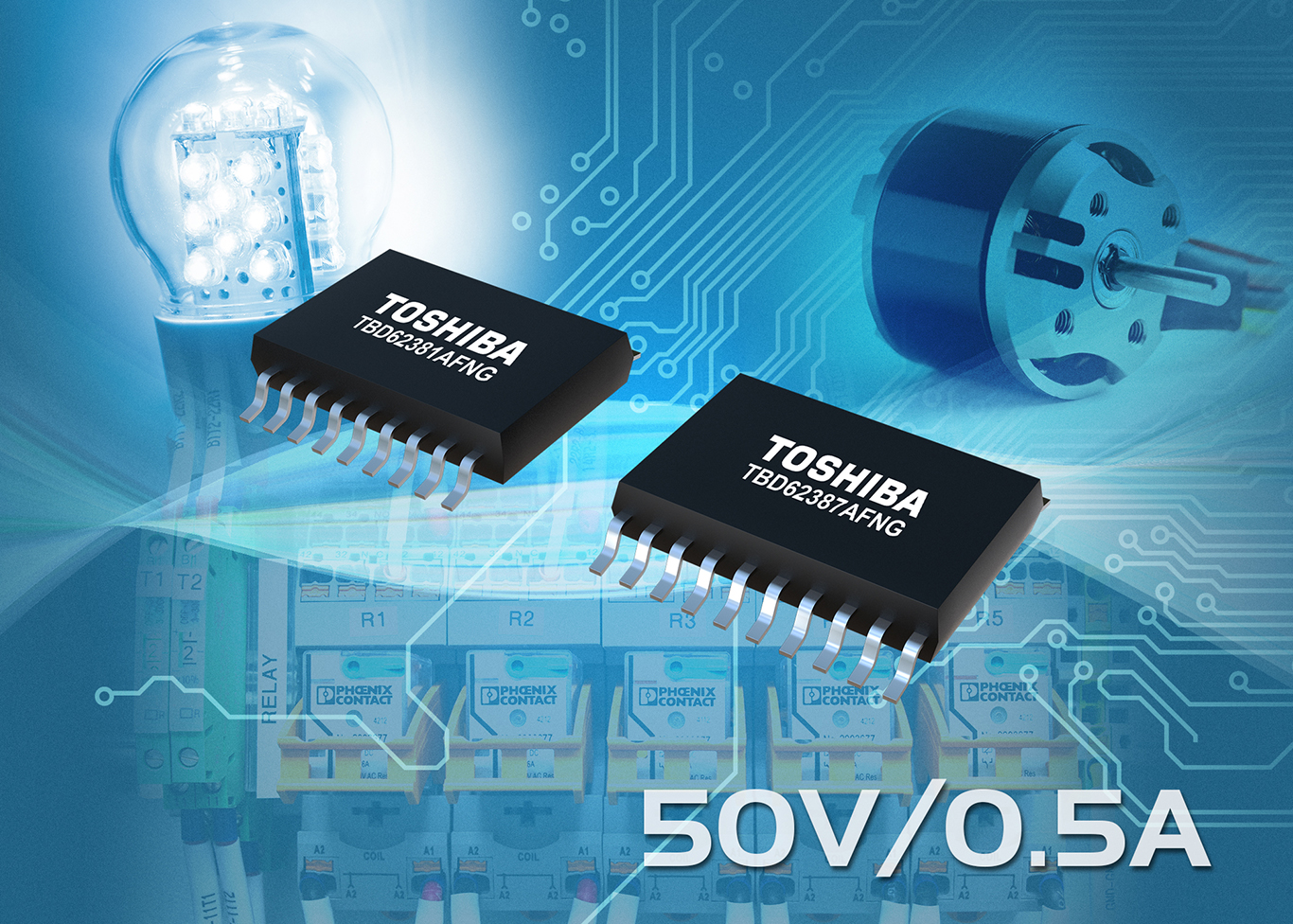 Toshiba adds 11 transistor arrays with DMOS FET outputs