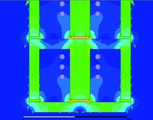 Figure 1: Electromagnetic field simulation