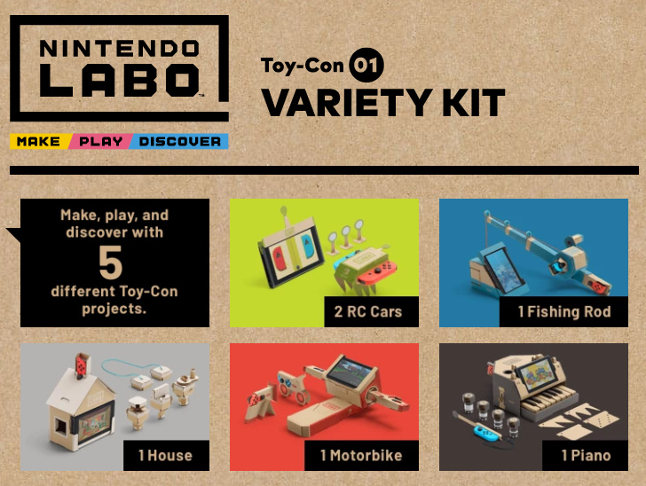 Nintendo Labo for Nintendo Switch will offer DIY cardboard