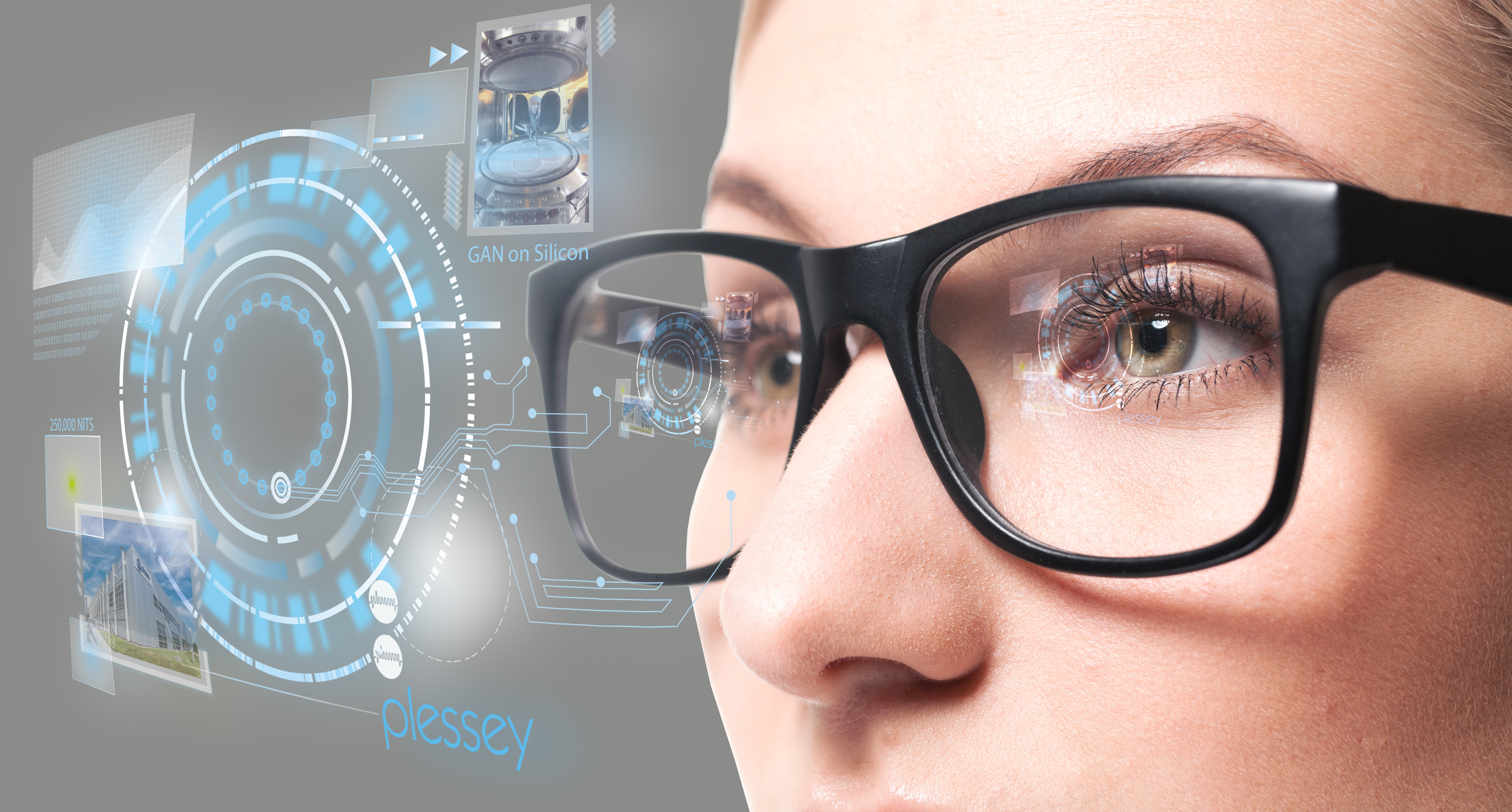 enable spectacles microLEDs Plessey AR/VR