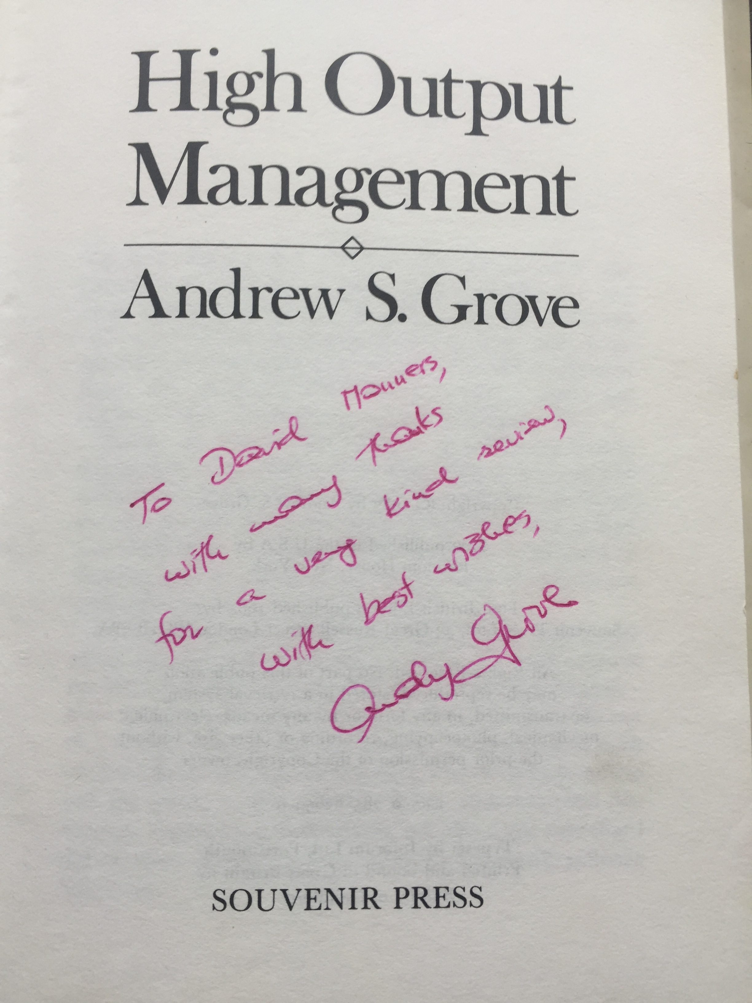 Whitehall Meets Andy Grove