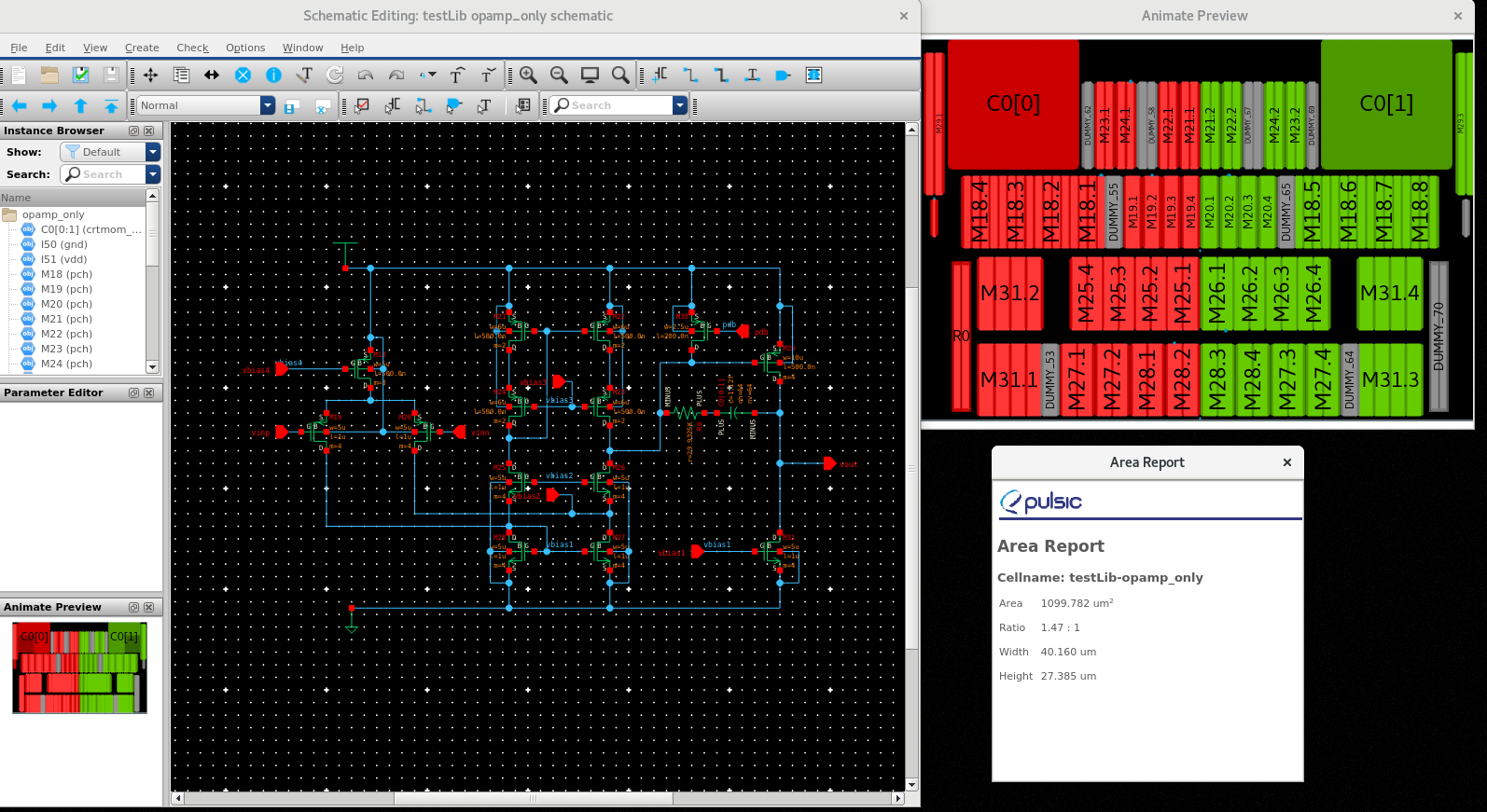 EDA tool previews analogue circuits