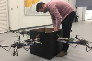 Georgia-Tech-delivery-drones-and-researcher