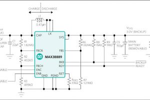 MAX38889 supercap charger