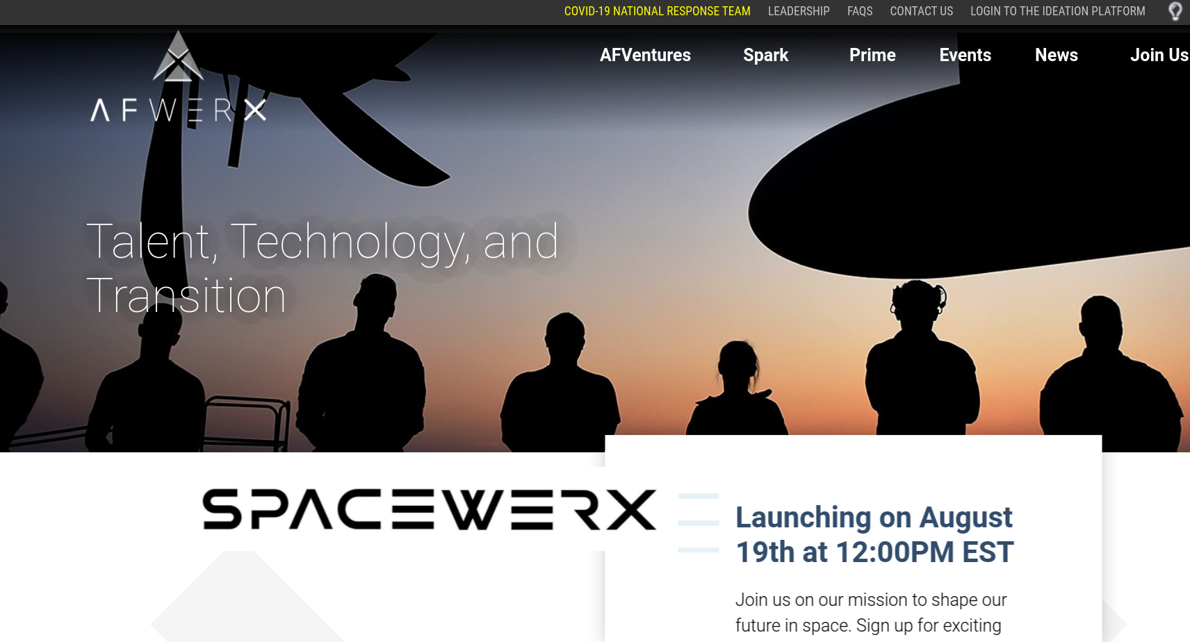 U.S. Air Force To Launch SpaceWERX Technology Accelerator