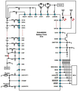 Renesas RAA489206 battery monitor 