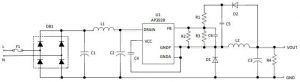 DELA DISCOUNT Diodes-AP3928-mains-psu-IC-app-300x82 10W non-isolated mains-to-dc converter DELA DISCOUNT  