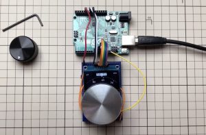 Arduino Uno + potentiometer + OLED == virtual circular dial