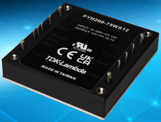 12:1 input range dc-dc for railway and industry