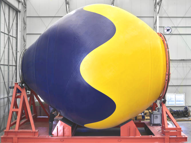 CorPower builds first giant hull for wave energy converter