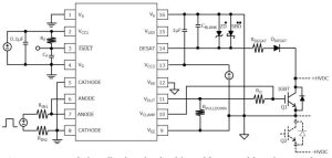 Toshiba TLP5222 isolated gate driver cct