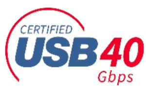 Фирменный логотип USB 40 ГГц