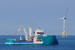 offshore wind turbine in the north sea