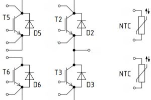 Infineon F3L600R10W4S7F_C22 three level power module cct