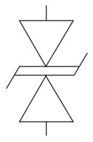 Символ двунаправленного переходного диода Борна