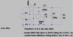 DELA DISCOUNT EinW-LTspiceBuckSynchronous-cct-300x152 LTspice 'SW' success at last (including anti-phase switching :) DELA DISCOUNT  