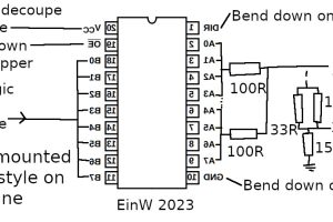 EinW Dead bug 74AC245 pulse buffer