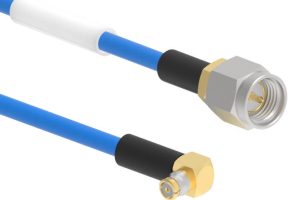 straight SMA to right-angle SMP cable assembly