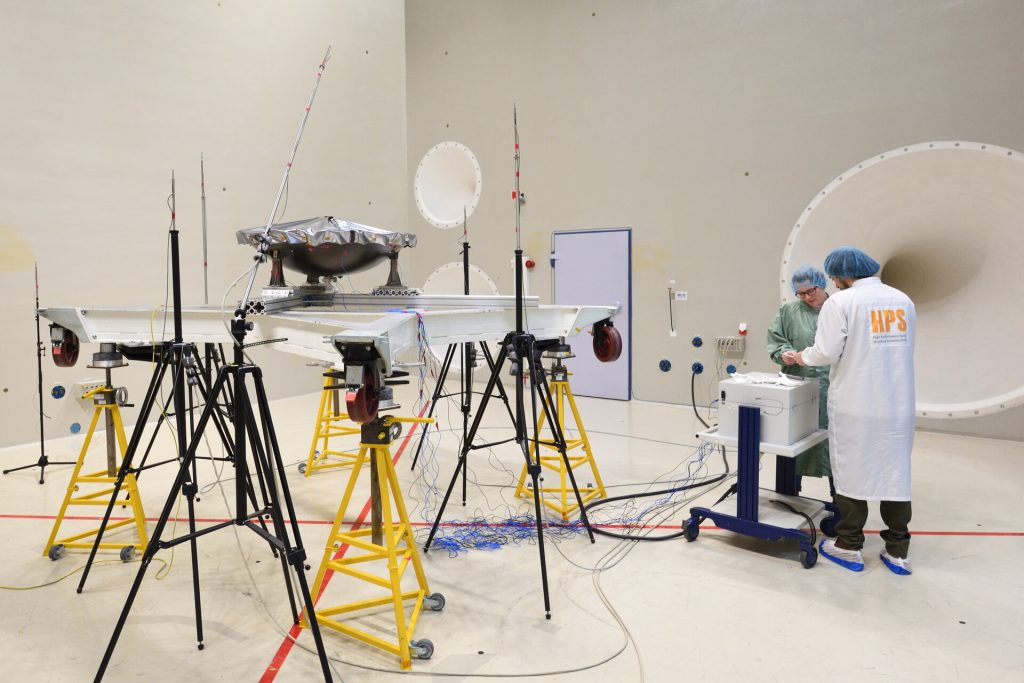 Picture of the Day: Hera asteroid mission antenna undergoes sound test