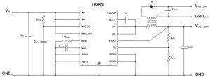 ST L6983I isolated dcdc buck