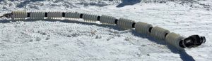 Робот-змея НАСА EELS в снегу