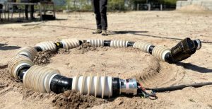 NASA EELS snake robot in Mars Yard