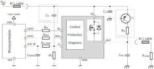 Infineon BTS50005-1LUA load switch app