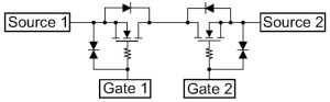 Toshiba SSM14N956L drain connected dual n mosfet