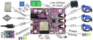 DitroniX energy monitor board overview