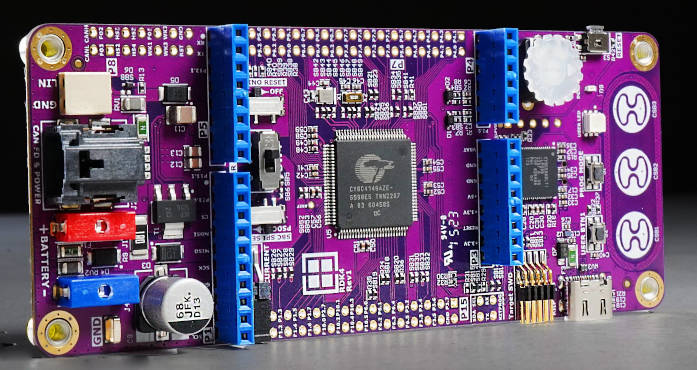 Automotive eval kit has Cortex-M0+, CAN FD and LIN