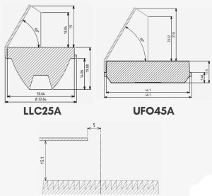 Gaggione wall washer shields