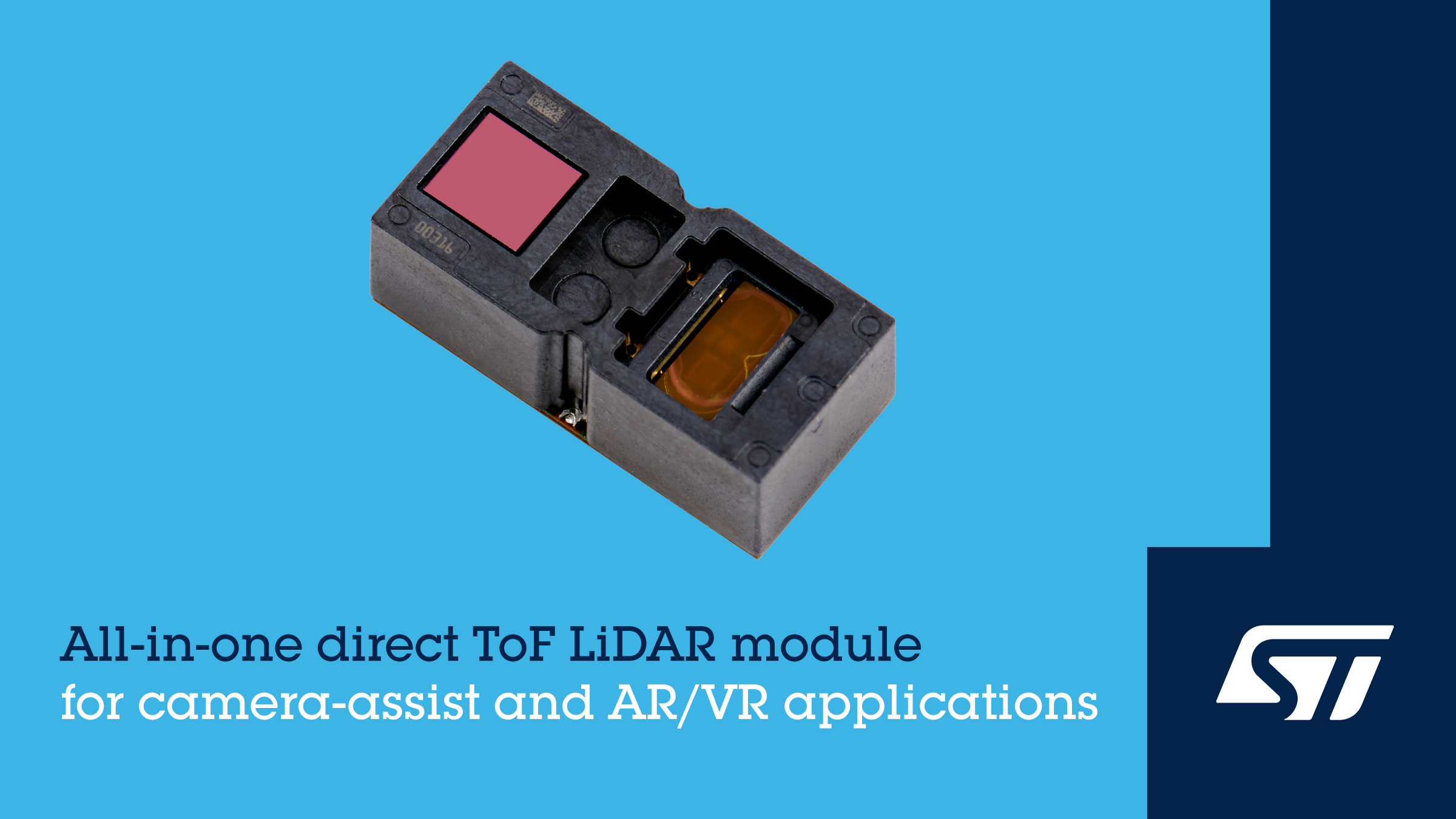 ST ToF 3D LiDAR module has 2.3k resolution