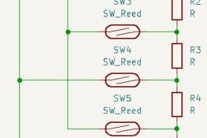 Unusual reed sensor ladder. credit Thomas Langewouters https://www.thouters.be/RainWaterTankLevelSensor.html