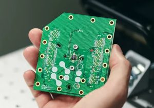 Oxford ionics ion trap IC on test PCB