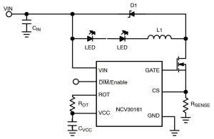 EinW OnSemi NCV30161 interestign dcdc