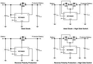 NCV68261 ideal diode load switch reverse protector
