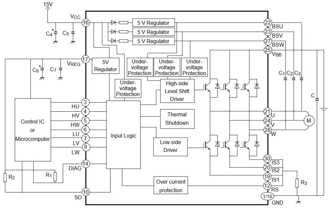 Mains 3A brush-less dc motor driver shrugs off 600V surges ...