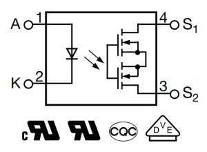 VORA1010M4 100V smd solid state relay block